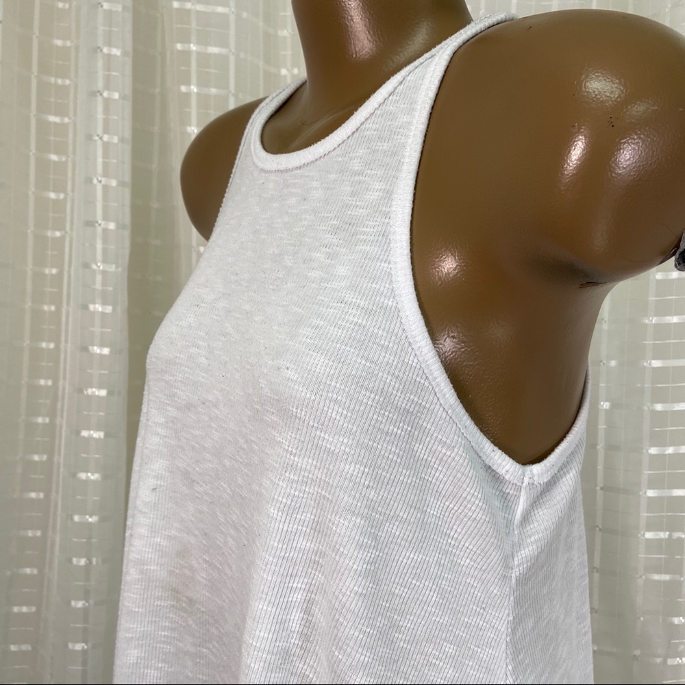 Free People White Racetrack Rib tank M/M - Picture 9 of 11